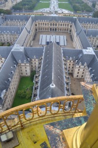 Visite Francis Huster pour Opéra en plein air : les gradins depuis le Dôme