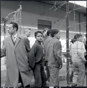 Opération "Cisailles" à Oran : après le retrait des barbelés séparant la ville arabe de la ville européenne, on peut désormais circuler librement entre les quartiers, 24 novembre 1957 © ECPAD / Marc Flandrois