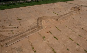Photo aérienne par cerf-volant du fort Saint-Sébastien