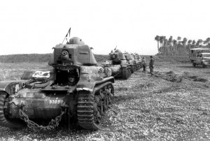 La 1ère compagnie de chars de combat équipée de Renault R35 © musée de l’ordre de la Libération / DR