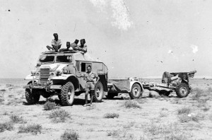 Pièce d’artillerie de la 3ème batterie, vers 1942 © musée de l’ordre de la Libération / DR