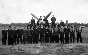 Le groupe de chasse Alsace à son arrivée à Biggin Hill, Angleterre, en mars 1943 © musée de l’ordre de la Libération / DR