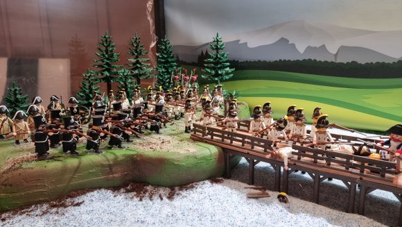 Scène de la vie de Napoléon en Playmobil